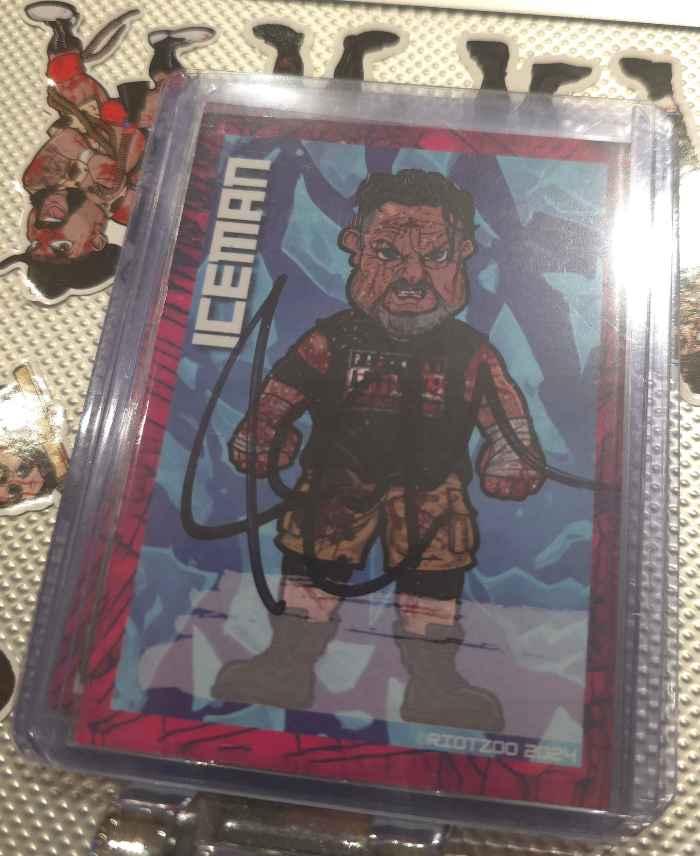 ICEMAN signed card