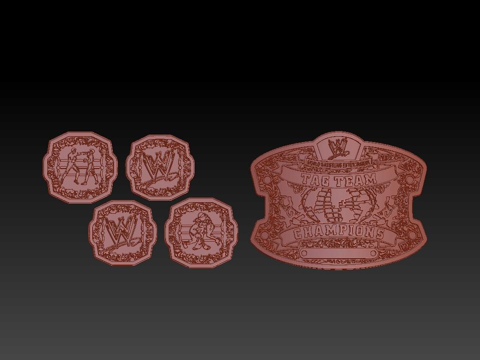 2000s world tag belts