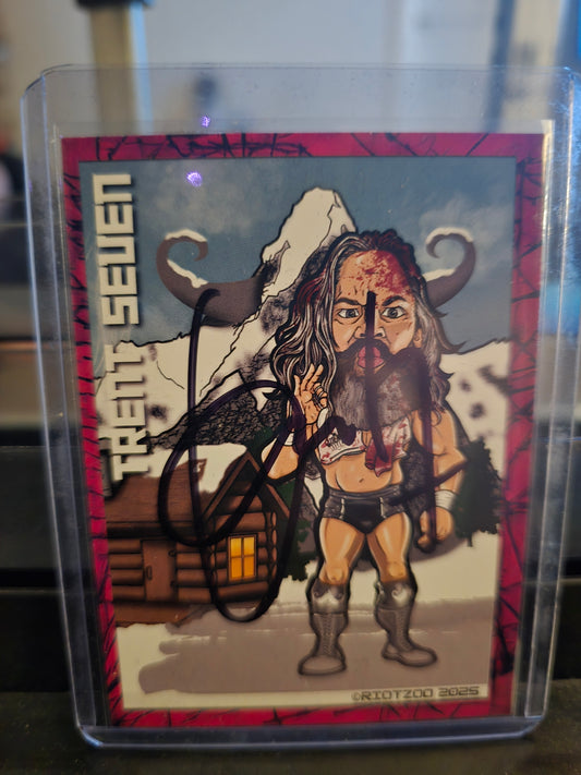 Trent seven signed card