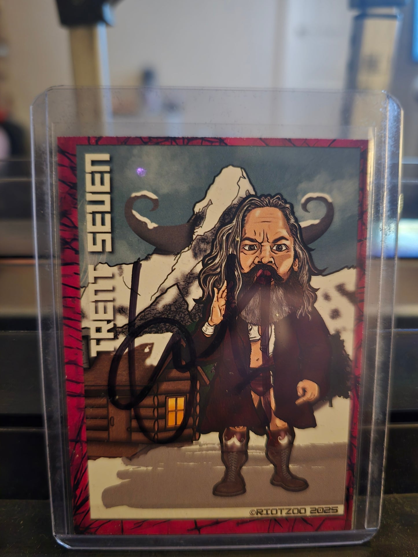 Trent seven signed card