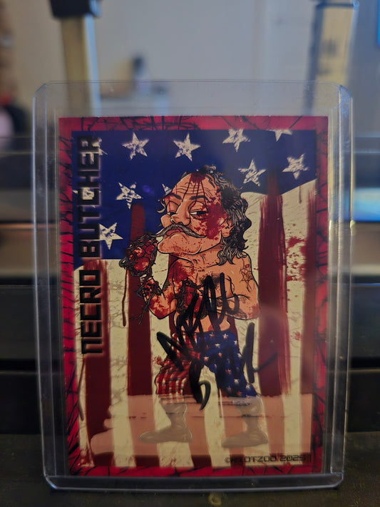 Necro signed card